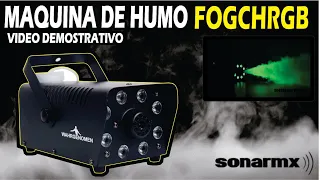 Máquina de humo /  Inalámbrica 500 W Leds RGB/ Video Funcionamiento Marca Wahrgenomen FOGCHRGB