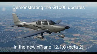 xPlane 12.1.0 (beta 2) - Part 1 - G1000 Demonstration - Prep for an IFR VATSIM flight in the SR22