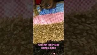How to Crochet a Mat from Home using a Sack