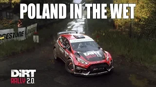 Dirt Rally 2.0 - Ford Fiesta Cockpit Camera Lejno Poland in the Wet