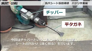 【マツミの現場】長尺シートのはつり