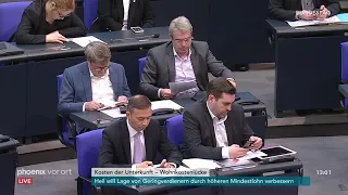 Bundestagsdebatte zu Kosten der Unterkunft - Wohnkostenlücke am 18.01.19