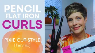 Pencil Flat Iron Curls - Pixie Cut Style (Terviiix)