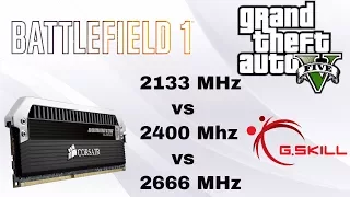 Does RAM Speed affect Gaming | 2133 MHz vs 2400 MHz vs 2666 MHz | 32 GB DDR4 | GTX 970 G1