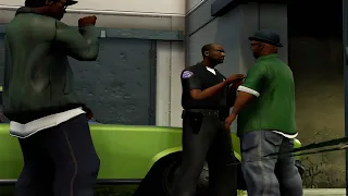 CJ Finds Out Big Smoke & Ryder Betrayed Them Scene - GTA San Andreas The Definitive Edition PS5 2021