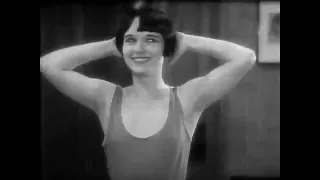 Louise Brooks Exercising Silent Film Scene