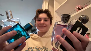 ASMR with my entire spring 2024 fragrance collection (whispering, glass tapping & spraying sounds)