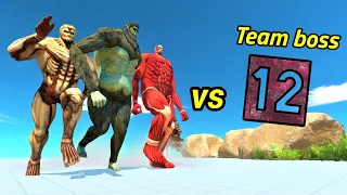 TITANS VS ALL BOSS Animal Revolt Battle Simulator