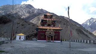 Gue Monastery - Beautifully located around huge mountains of Spiti Valley