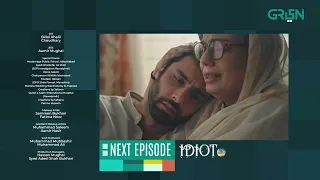 Idiot | Episode 26 | Teaser | Ahmed Ali Akber | Mansha Pasha | Green TV Entertainment