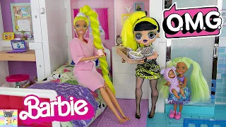 OMG Doll Takes Care of Sick Barbie Mom - Ep 1