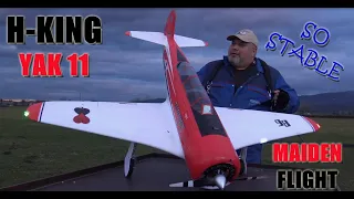 AMAZING NEW Yak-11 Red Reno Racer EPO 1450mm PNF (57") 6S power RC plane H-King Maiden flight