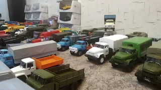 An impressive collection of domestic trucks