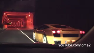 Lamborghini Gallardo Sound In Tunnels! Lovely Sounds! - 1080p HD
