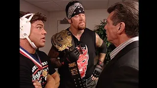 Mr. McMahon meets with Kurt Angle & The Undertaker!