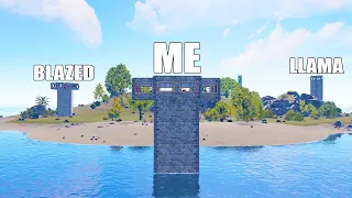 i played rust on an island against blazed and luckyllama...