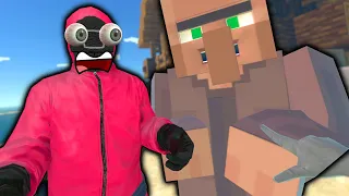 SQUID GAME Numai Că MINECRAFT Numai Că NE OMOARĂ ENDERMANU!