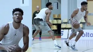 Giannis Antetokounmpo workout during the NBA offseason