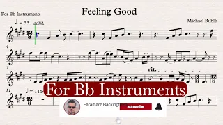 Feeling Good - Michael Bublé - Play along For Bb instruments