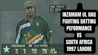 Best of Inzamam ul Haq  | Fighting Batting Performance vs South Africa | 1997 Lahore Highlights |