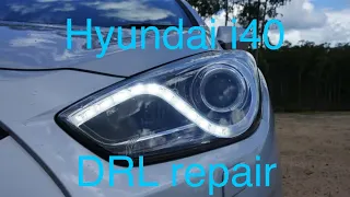 Herstellen dagrijverlichting Hyundai i40 repair DRL