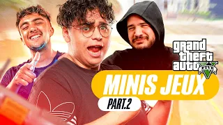 JE PLEURE DE RIRE AVEC AMINE, INOX, FLAMBY LORS DE LA SOIRÉE MINI JEUX SUR GTA part. 2