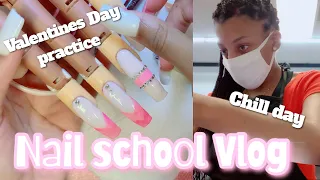 Finally back to school || Nail School Vlog #3