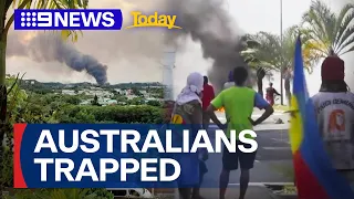 Australians trapped in New Caledonia as riots break out | 9 News Australia