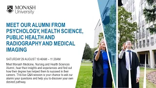 Meet our Alumni from Psychology, Health Science, Public Health and Radiography and Medical Imaging