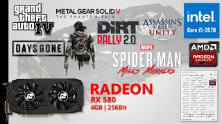 RX 580 4GB + I5-3570 Test in 6 Games | Gaming in 2023