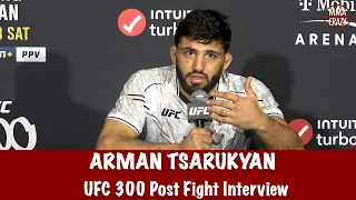 Arman Tsarukyan on Islam Makhachev title shot next “I knock him out” reveals fan altercation at UFC