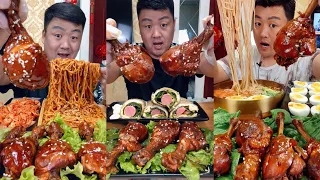 Yummy#212😋: Eat Meat, noodles 🍜 🤤||eat challenge||foodvlog||Hik Hak||#eatalot #asmr #yummyfood