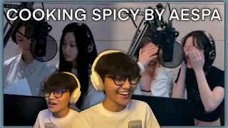 aespa 'spicy' recording behind the scenes reaction 🤯😆
