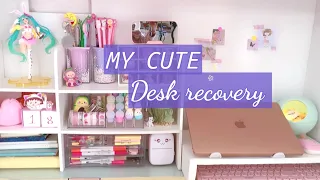 aesthetic desk makeover + unboxing! 🍃🌸 Tonni art and craft / desk organised