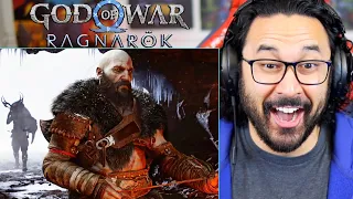 GOD OF WAR: RAGNAROK TRAILER REACTION!! PS5 Reveal Gameplay | PlayStation Showcase 2021