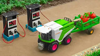 Diy mini tractor making agriculture cultivator for Tree Farming | science project@DelhiTechCreators