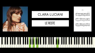 Clara Luciani - Le reste (BEST PIANO TUTORIAL & COVER)