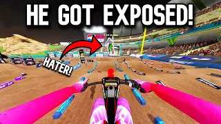 I DID A 1V1 IN SUPERCROSS VS MY BIGGEST HATER IN MX BIKES!