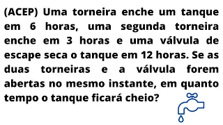 #2 Questão sobre torneiras