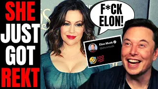 Woke Actress Alyssa Milano DESTROYED After INSANE Tweet About Elon Musk | Virtue Signal BACKFIRE