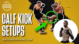 Hall Of Famers Show Their Favorite CALF KICK SETUPS | With Ross "Turbo" Levine | BAZOOKATRAINING.COM