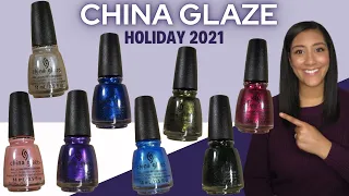 China Glaze Jewels Royale │ Holiday 2021 │  Comparisons, Live Swatch, and Review │ Polish with Rae