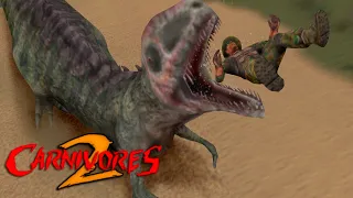 Giganotosaurus Gorges on Hunters!! - Carnivores Mod Showcase