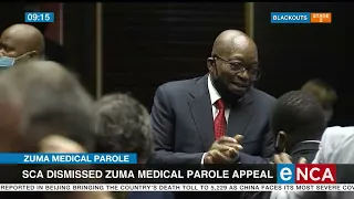 Discussion | Zuma Medical Parole | SCA dismissed Zuma medical parole Appeal