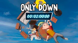 Only Down - Any%: World 1 speedrun in 1:00.470