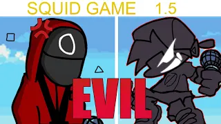 Friday Night Funkin' VS Squid Game 1.5 VS Evil Boyfriend (FNF Mod/Hard) (Red Light, Green Light)