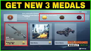 GET 3 NEW MEDALS FOR FREE IN BGMI || 1.6 VERSION UPDATE || NEW MASTERY FEATURES EXPLAINED