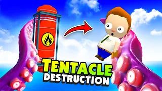 Using TENTACLES In VR to Smash Towns to Pieces! - Tentacular VR