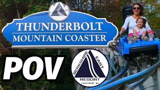 Thunderbolt Mountain Coaster POV - Berkshire East Mountain Resort, Charlemont Massachusetts