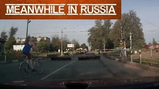 The Cyclist Punish Himself At The Railway Crossing